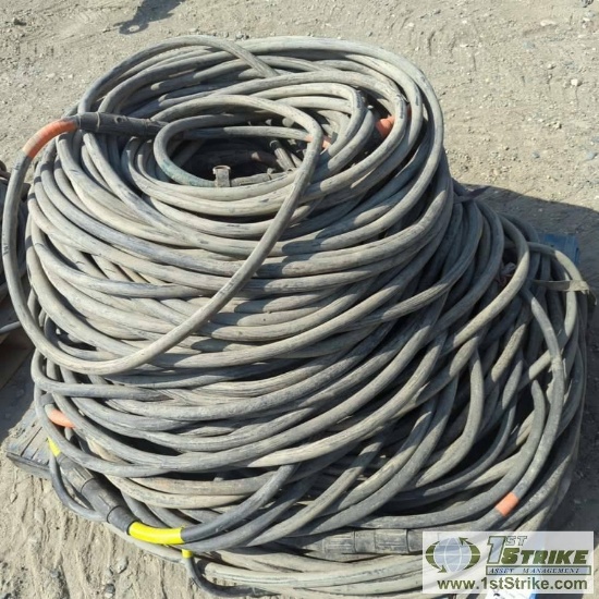 1 PALLET. MISC ELECTRICAL CABLE INCLUDING: TF CABLE 4.0 AWG 90C DLO 2 KVP-7K WITH QUICK CONNECT ENDS