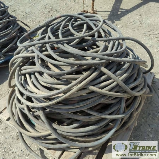 1 PALLET. MISC ELECTRICAL CABLE INCLUDING: TF CABLE 4.0 AWG 90C DLO 2 KVP-7K WITH QUICK CONNECT ENDS