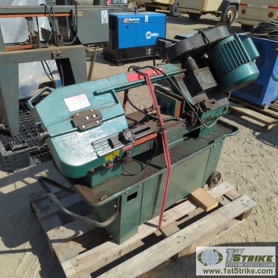 HORIZONTAL BAND SAW, CENTRAL MACHINERY MODEL 064, 7IN X 12IN, 1HP, 110/220V SINGLE PHASE, WATER COOL