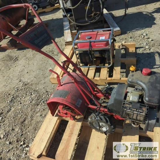 ROTOTILLER, TROY-BILT BRONCO, 6HP TECUMSEH GAS MOTOR