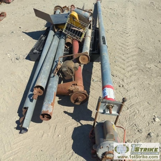 1 PALLET. GRAIN AUGERS 110V ELECTRIC MOTORS