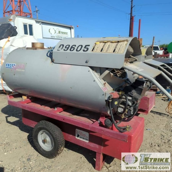 HEATER, FROST FIGHTER MODEL OHV-500, 420,000 BTU/HR, DIESEL FIRED, 115 VOLT SINGLE PHASE