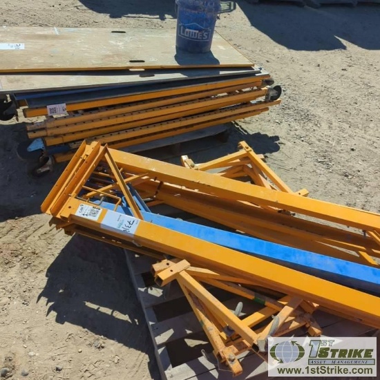 2 PALLETS. SCAFFOLDING WITH UPRIGHTS, PLANKS, BRACING
