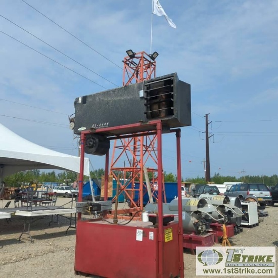 WASTE OIL FURNACE, ENERGY LOGIC EL-340H, WITH 250 GAL STORAGE TANK