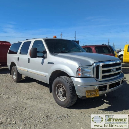 2005 FORD EXCURSION, "BULLET PROOFED" 6.0L POWERSTROKE, 4X4