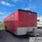ENCLOSED TRAILER, 2000 INTERSTATE, TANDEM AXLE, RIGHT AND LEFT FRONT MAN DOORS, FOLD DOWN REAR RAMP