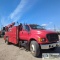 SERVICE TRUCK, 2000 FORD F-750 XLT, 7.2L CAT DIESEL, MANUAL TRANSMISSION, 33,000LBS GVWR, MILLER AIR