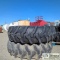 2 EACH. HEAVY EQUIPMENT/TRACTOR TIRES, 18.4-38, HARVEST KING, W/WHEELS