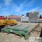 SHIPPING SKID, STEEL CONSTRUCTION, 44IN WIDE X 114IN LONG OVERALL W/ 96IN LONG DECK, SIDE AND END FO