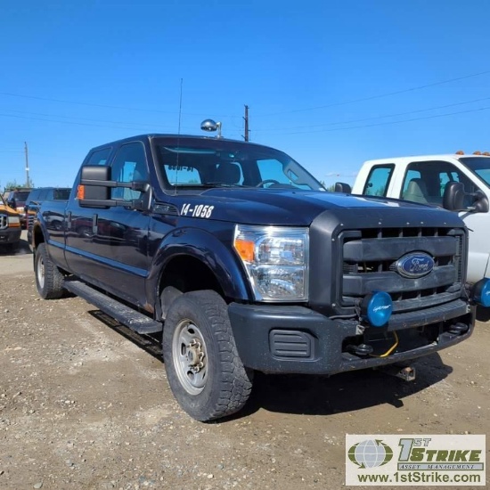 2013 FORD F-250 SUPERDUTY XL, 6.2L TRITON, 4X4, CREW CAB, LONG BED