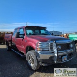 2004 FORD F-350 SUPERDUTY LARIAT, 6.0L POWERSTROKE, 4X4, CREW CAB, 8FT9IN SERVICE BED