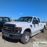 2008 FORD F-350 SUPERDUTY XL, 6.4L POWERSTROKE, 4X4, CREW CAB, LONG BED. UNKNOWN MECHANICAL PROBLEMS