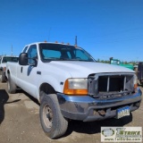 2000 FORD F-250 SUPERDUTY XL, 5.4L TRITON, 4X4, EXTENDED CAB, LONG BED. UNKNOWN MECHANICAL PROBLEMS.