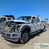 2015 FORD F-350 SUPERDUTY XL, 6.7L POWERSTROKE, 4X4, CREW CAB, 9FT X 6FT10IN SERVICE BED. UNKNOWN ME