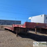 SLIDE AXLE TRAILER, 2001 TRAIL KING, 48FT OVERALL, 38FT 7IN LOWER DECK, 20IN TAIL, TRIPLE AXLE, 133,