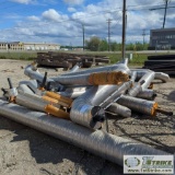 1 ASSORTMENT. INSULATED HDPE PIPE, VARIOUS SIZES AND ANGLE, WITH HEAT TRACE