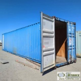 SHIPPING CONTAINER, 40FT, HIGH CUBE, STEEL CONSTRUCTION, WITH SHELVING