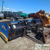 SKIDSTEER ATTACHMENT, 10FT SNOW PLOW, KAGE MODEL SB120 WITH MODEL SK2011 SNOWFIRE SYSTEM, HYDRAULIC