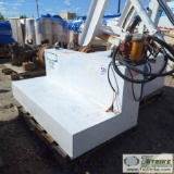 FUEL TANK, TRUCK BED L-TYPE, APPROX 105GAL, STEEL CONSTRUCTION, W/12V 20GPM PUMP