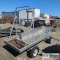 ALUMINUM FREIGHT SLED, 32IN WIDE X 9FT LONG, WHEEL MOUNTED