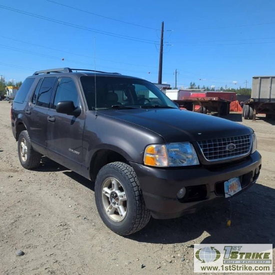 2005 FORD EXPLORER XLT, 4.0L GAS, 4X4. RECONSTRUCTED TITLE