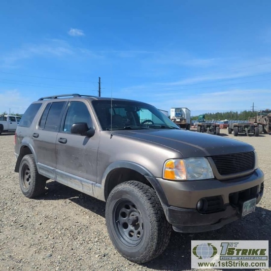 2003 FORD EXPLORER XLT, 4.0L GAS, 4X4. RECONSTRUCTED TITLE