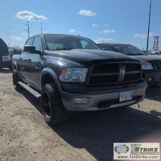 2009 DODGE RAM 1500, 5.7L HEMI, 4X4, CREW CAB, SHORT BED