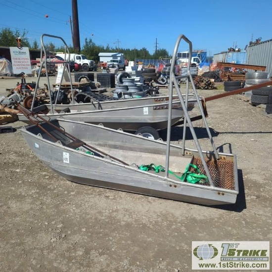 ALUMINUM FREIGHT SLED, 35IN WIDE X 7FT LONG