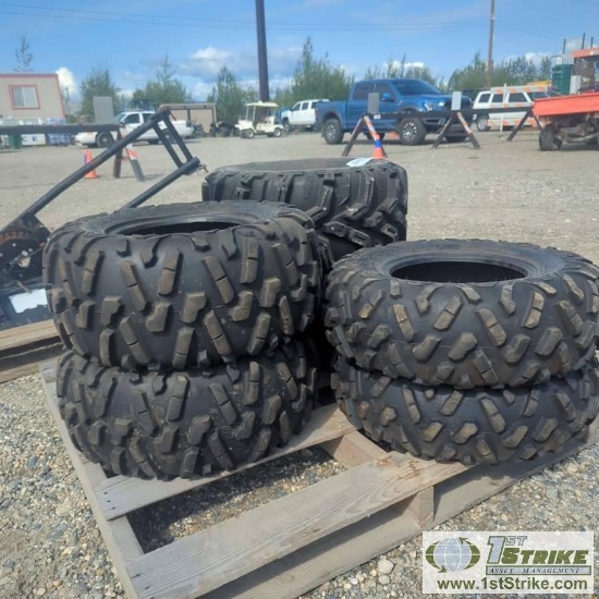 1 PALLET. MISC ATV TIRES, INCLUDING: 2EA MAXXIS BIGHORN 2.0 26X8.00-12, 2EA MAXXIS BIGHORN 2.0 26X10