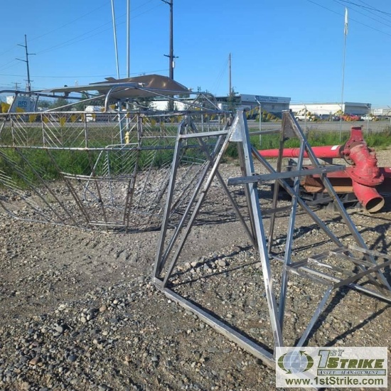 AIRBOAT CAGE, MOTOR STAND AND 2EA TANKS, STAINLESS STEEL