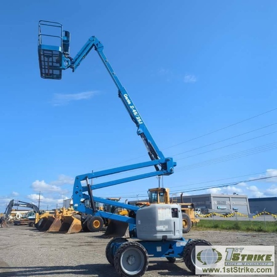 MANLIFT, 2011 GENIE Z-45/25J, 45FT MAX HEIGHT, 25FT REACH, PERKINS DIESEL, 4X4