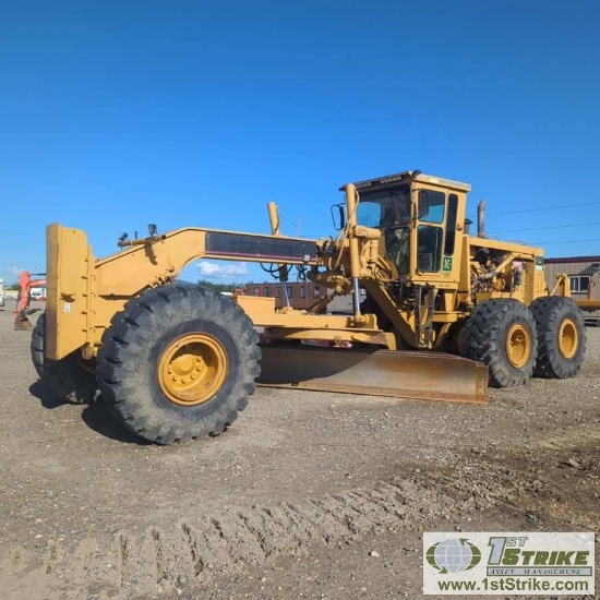 GRADER, 1990 CATERPILLAR 16G, EROPS, 16FT MOLD BOARD, REAR SCARIFIER, C13 ACERT ENGINE, TIER 3 CONVE