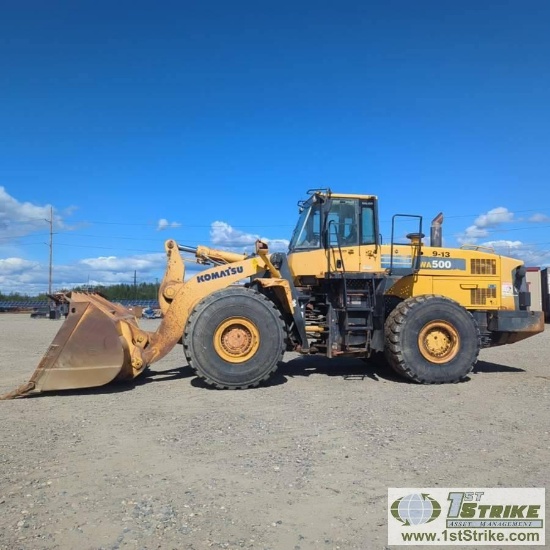 LOADER, 2008 KOMATSU WA500-6, EROPS, W/11FT 7.25YD PIN ON TOOTHED DIG BUCKET