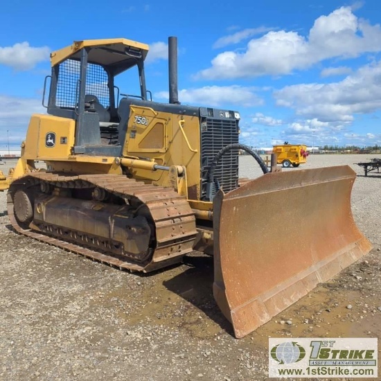 DOZER, 2007 JOHN DEERE 750J LT, OROPS, 10FT 6-WAY STRAIGHT BLADE, REAR RIPPER