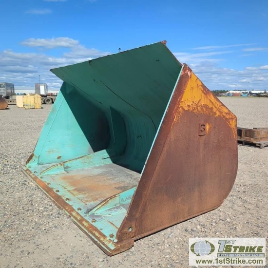 LOADER ATTACHMENT, GP BUCKET, BALDERSON, 120IN, 6IN HOOPS