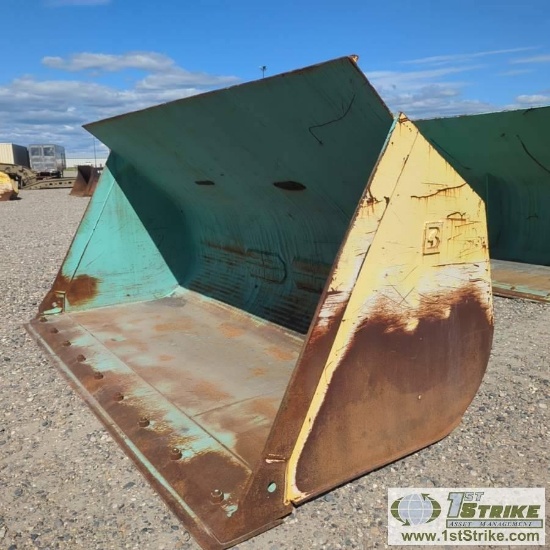 LOADER ATTACHMENT, GP BUCKET, BALDERSON, 128IN, 6IN HOOPS, FITS CAT 966F