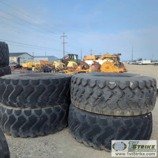 4 EACH. HEAVY EQUIPMENT TIRES, 20.5R25