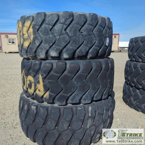 3 EACH. HEAVY EQUIPMENT TIRES, 23.5R25