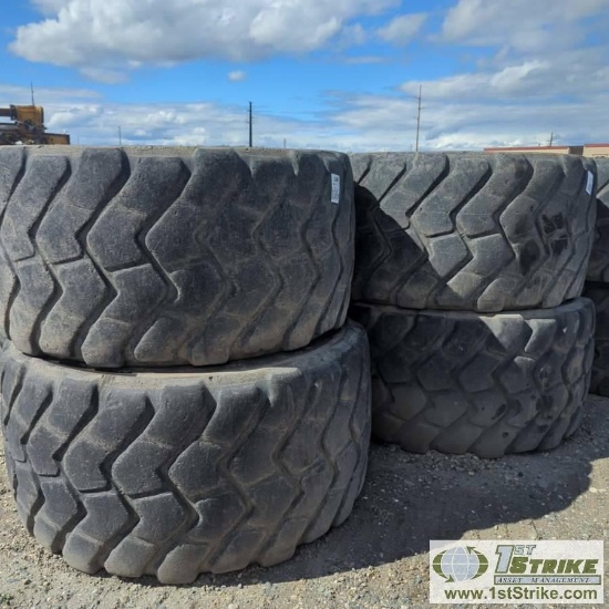 6 EACH. HEAVY EQUIPMENT TIRES, 29.5R25