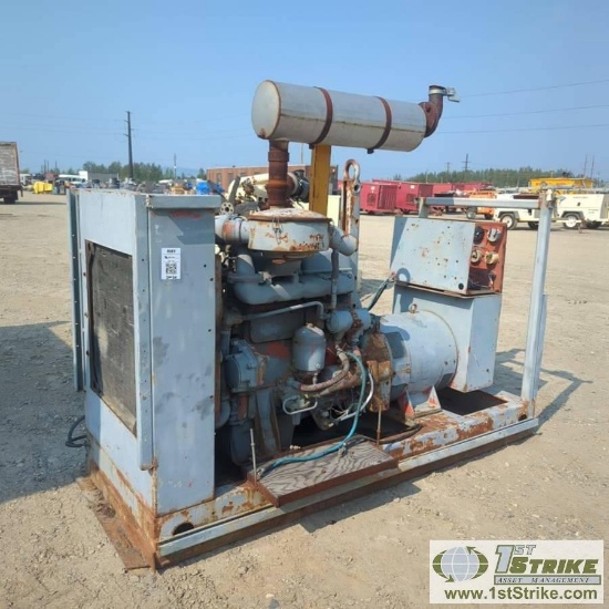 GENERATOR, 4 CYLINDER SCANIA DIESEL, SKID MOUNTED
