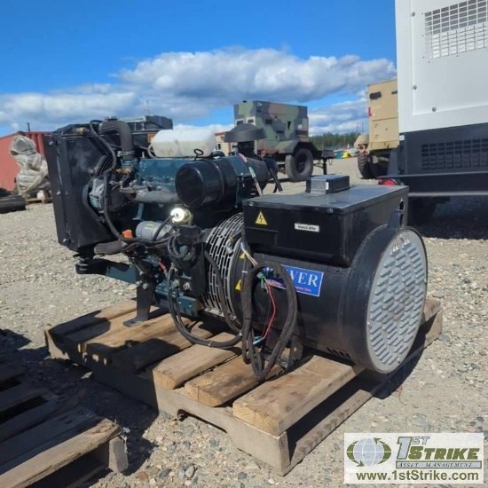 GENERATOR, 15KW, ESI KPG-15, 3 CYLINDER KUBOTA DIESEL