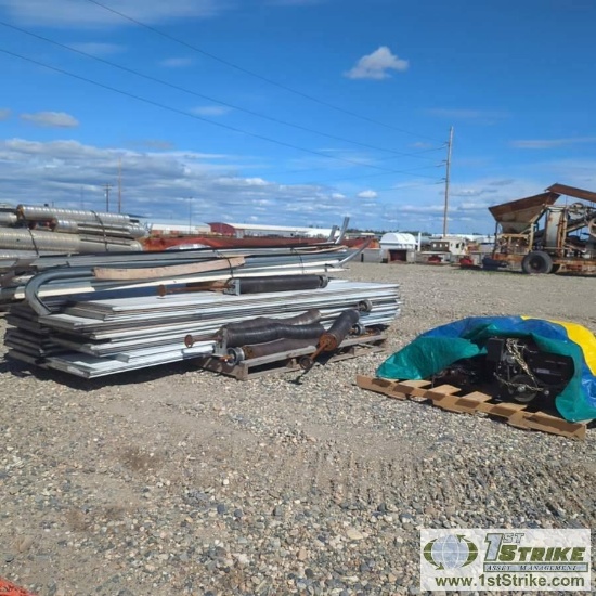 3 EACH. SECTIONED GARAGE DOORS, MOTOR OPERATED, 14FT-2IN X 14FT, 3IN STANDARD LIFT TRACK, 15IN RADIU