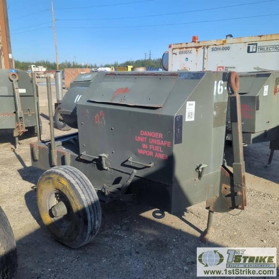 GROUND HEATER, MILITARY H1 TYPE, 1992 ENGINEERED AIR SYSTEMS, SINGLE CYLINDER LISTER PETTER DIESEL,