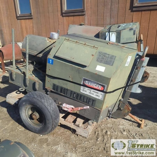 3 PALLETS. MISC H1 GROUND HEATER PARTS INCL: 1EA FIESTA HEATER, SINGLE CYLINDER LISTER PETTER DIESEL