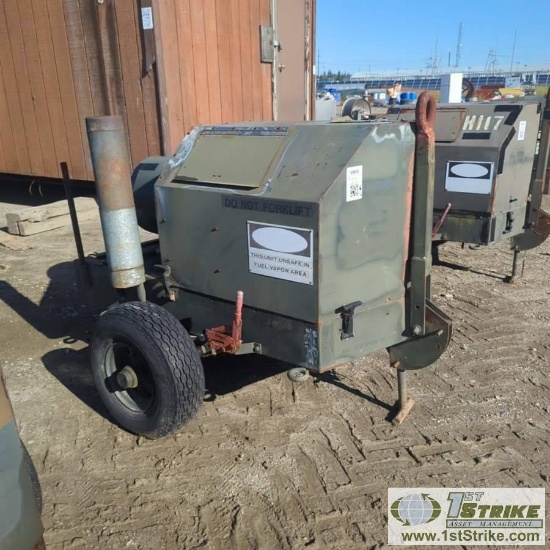 GROUND HEATER, MILITARY H1 TYPE, FIESTA, SINGLE CYLINDER LISTER PETTER DIESEL, INDIRECT FIRED, SINGL