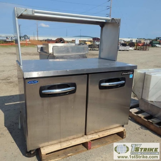 REFRIGERATED PREP CART, NORLAKE ADVANT EDGE MODEL UR48, 115V, 1 PHASE