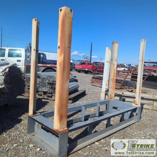 STEEL SKID, 79IN WIDE X 29IN DEEP X 63IN TALL