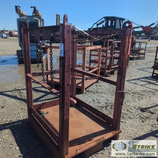 COMPRESSED GAS BOTTLE RACK, STEEL CONSTRUCTION