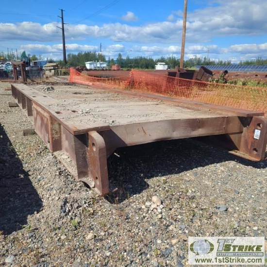STEEL SKID, APPROX 90IN WIDE X 30FT LONG X 21IN TALL