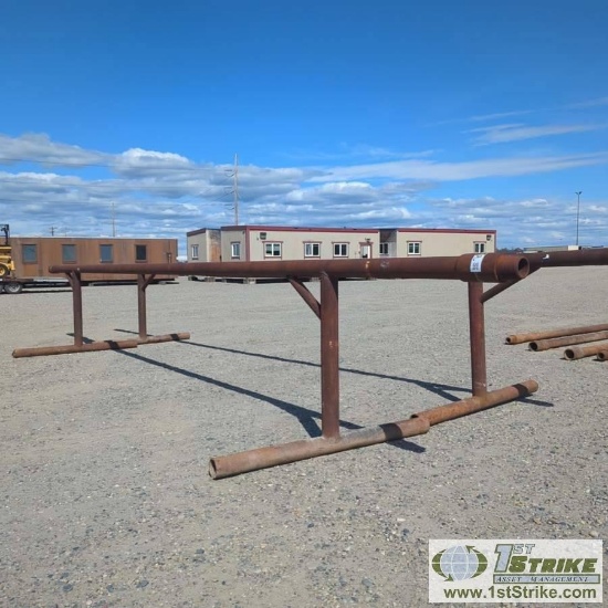 2 EACH. DRILL PIPE STANDS, APPROX 56IN TALL X 31FT LONG